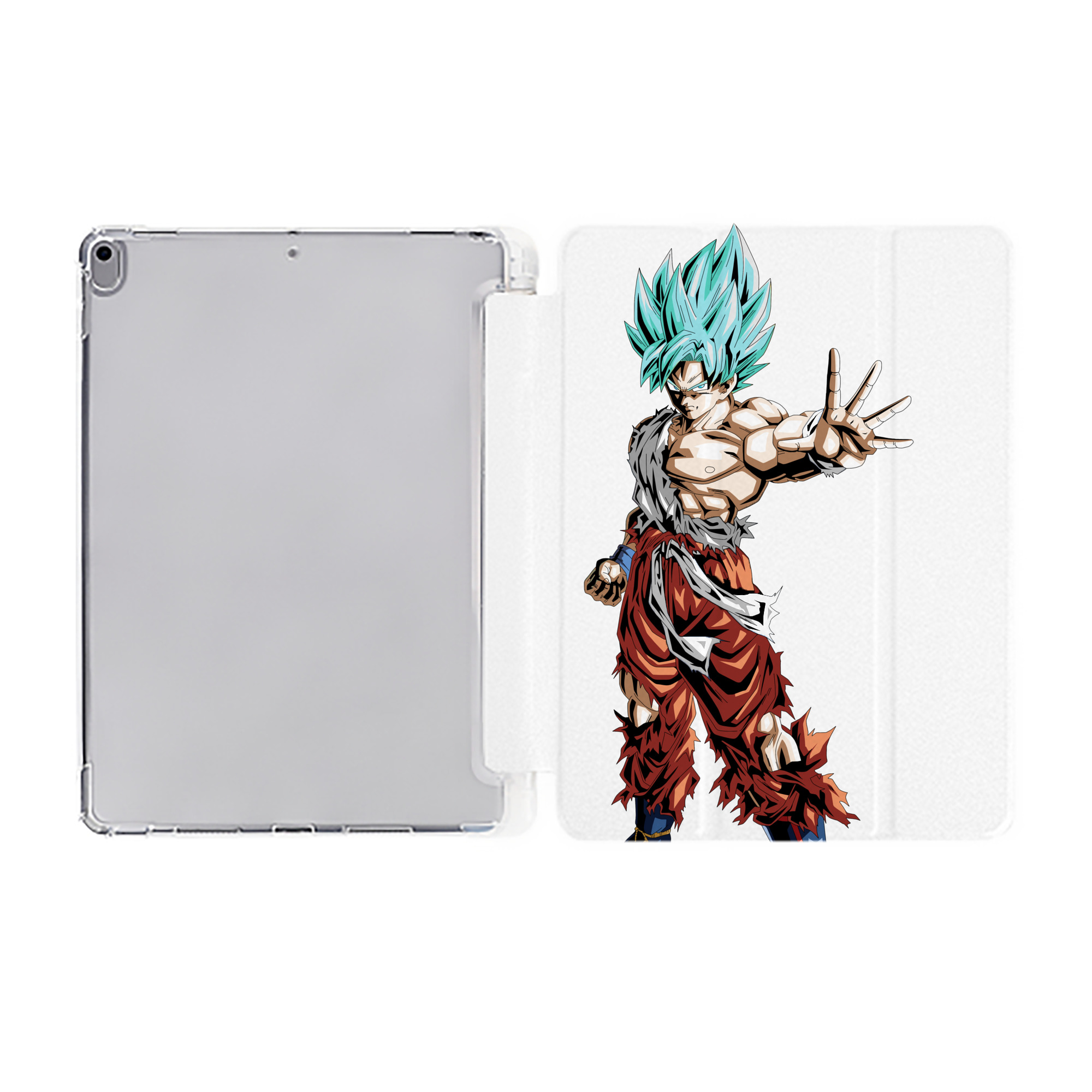 （画像用） ドラゴンボール 孫悟空（そん ごくう）Son Goku カカロット DRAGON BALL Kakarotto IPad ケース ペン収納付き 三つ折りスタンド PUレザー×シリコン 対応機種9.5/10.5/10.9インチ